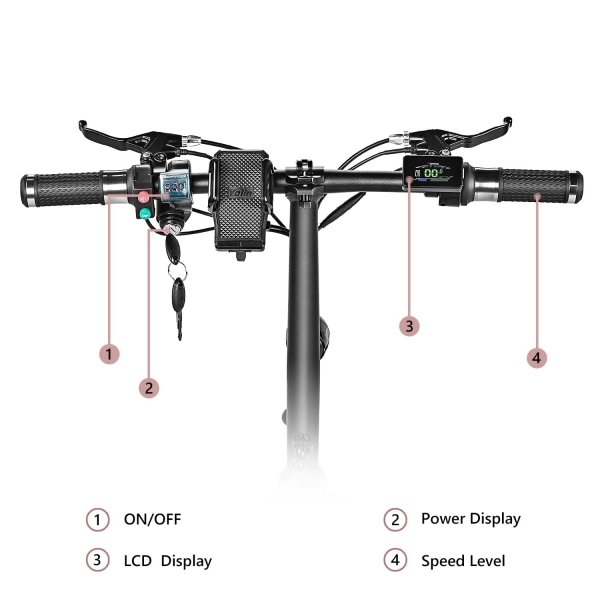 M5 PRO Scooter Eléctrico Manubrio