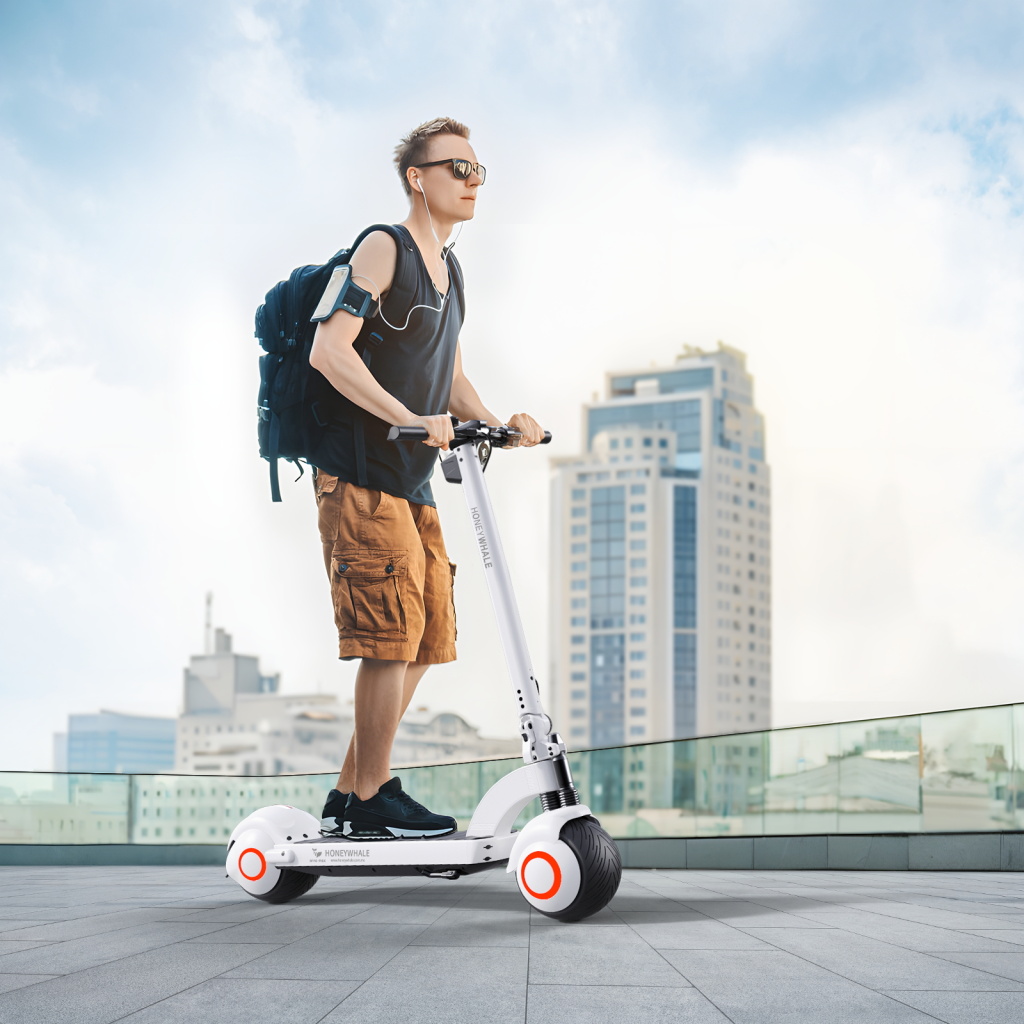 Sustainable ecological transport electric scooter HONEY WHALE