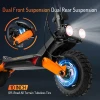 HONEY WHALE ELECTRIC SCOOTER T8 OFF ROAD ALL TERRAIN TIRE CLIMBING ABILITY