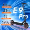 HONEY WHALE electric scooter E9 pro speed up to 32km/h, Range up to 25km, max loading 120kg.
