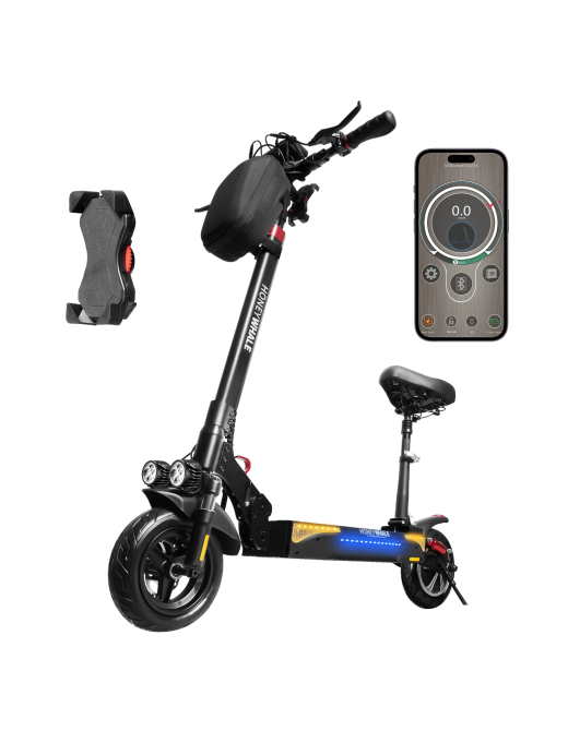 Honey Whale electric scooter T4-b removal seat, foldable with bluetooth and phone holder