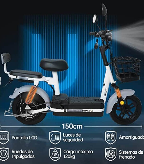 U1 MOTO ELÉCTRICA BICICLETA ELÉCTRICA HONEY WHALE