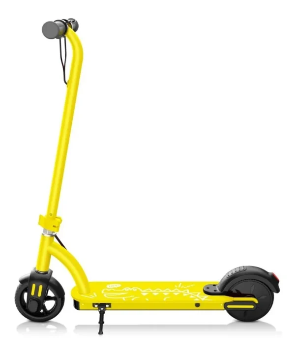 Scooter Eléctrico Para Niños Led Honey Whale E6 10km/h 100w amarillo