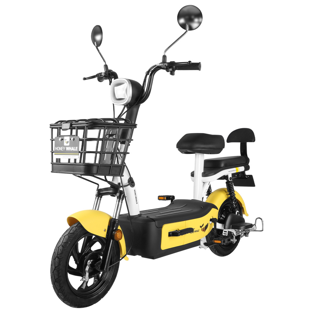 Honey Whale U1S Moped Yellow | HONEY WHALE