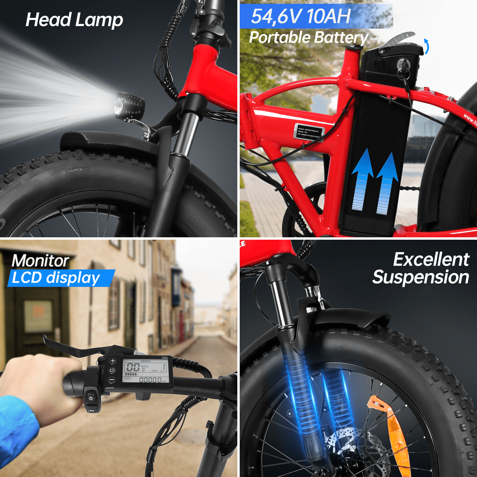 red electric bike