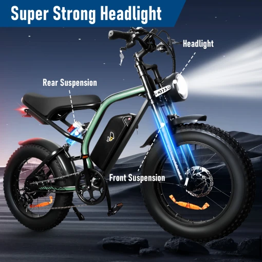 HONEY WHALE ELECTIRC BIKE DIRT BIKE K6 super strong headlight