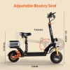 HONEY WHALE ELECTRIC SCOOTER H3 adjustable bouncy seat