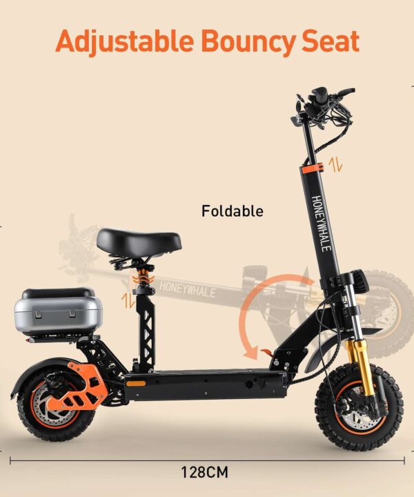 HONEY WHALE ELECTRIC SCOOTER H3 adjustable bouncy seat