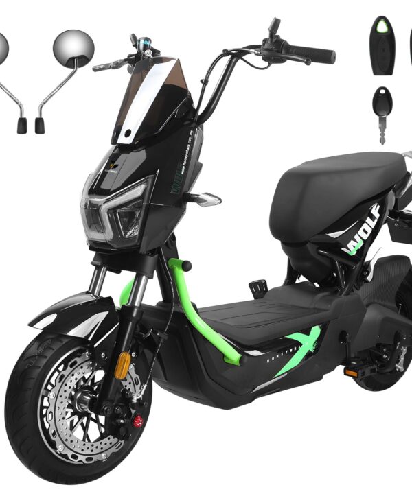 HONEY WHALE ELECTRIC MOPED ZL ELECTRIC SCOOTER ZL with alarm and key lock