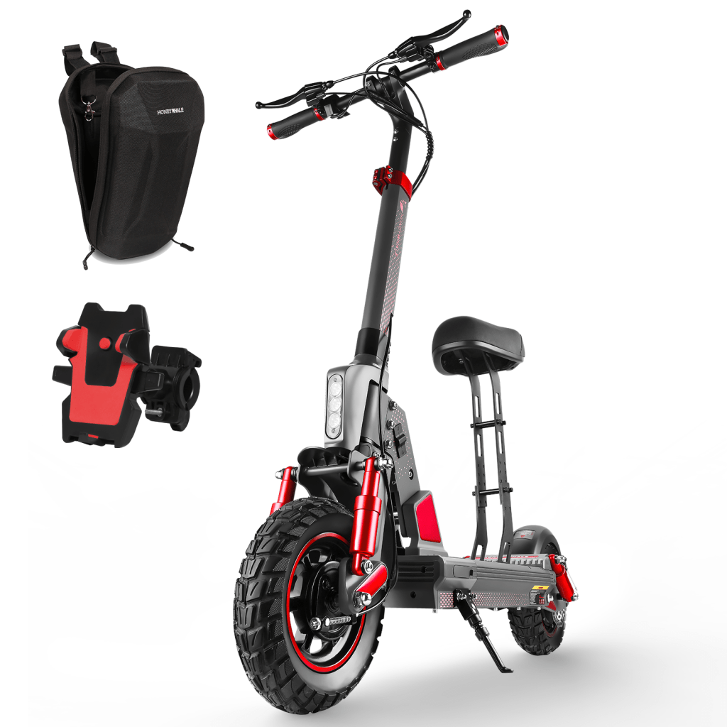 45KM-980W- Off-Road-Removal Seat- Folding Electric-Scooter C1 Pro