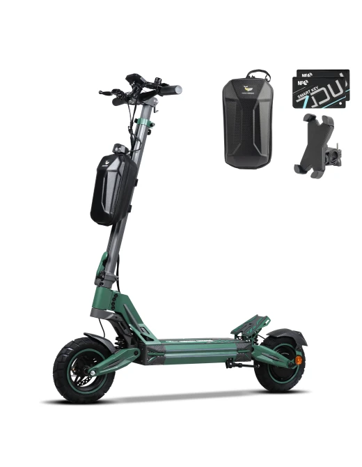 Strong Climbing Ability-1200W-50KM/H-Up to 50KM-10" All-terrain Tires-Superior Suspension System-Electric Scooter G2 PRO