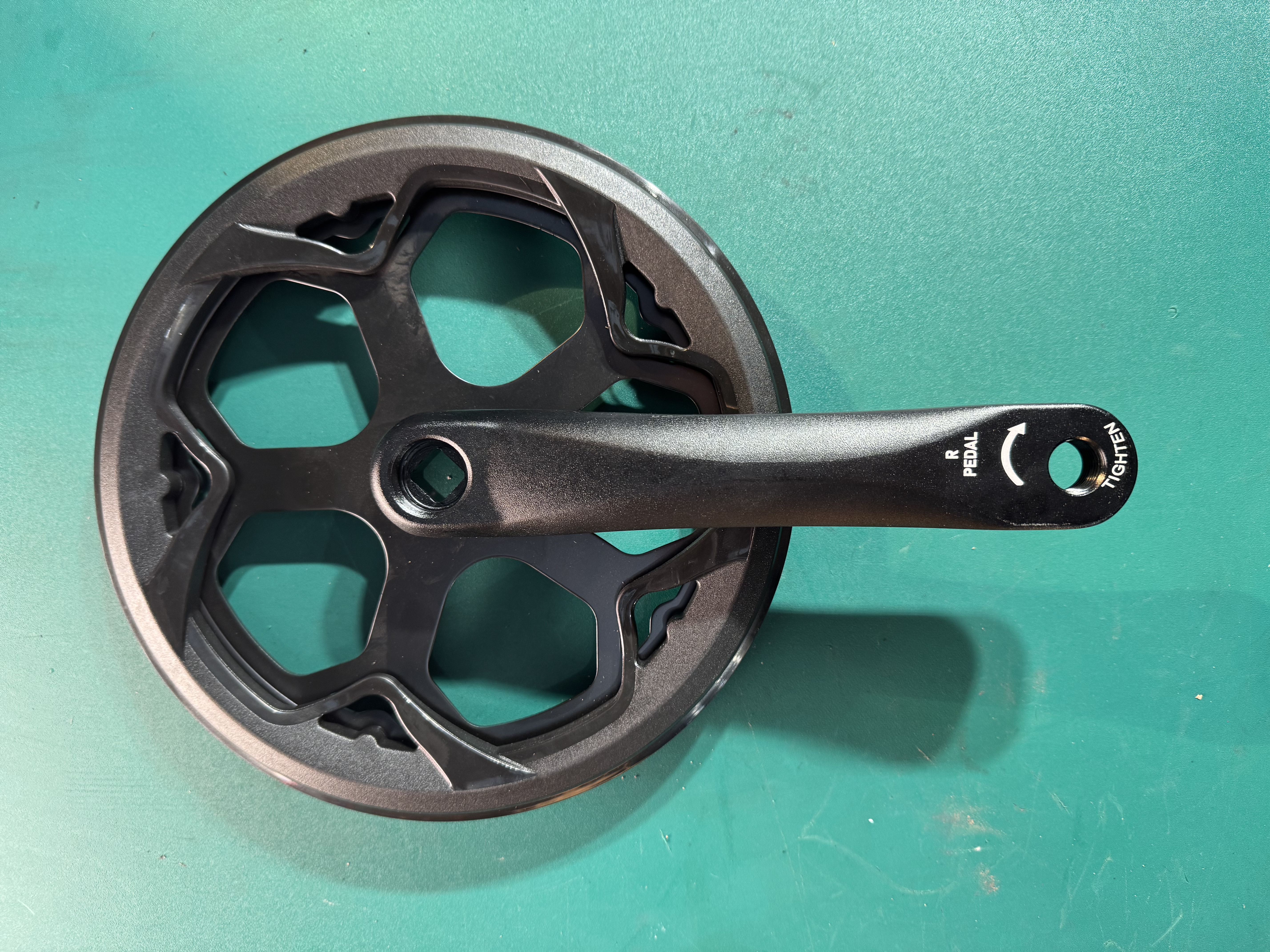 K6 Crank arm with chainring